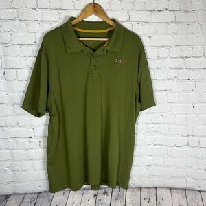 511 Tactical Mens Pinnacle Polo Short Sleeve Shirt Olive Green  size XL